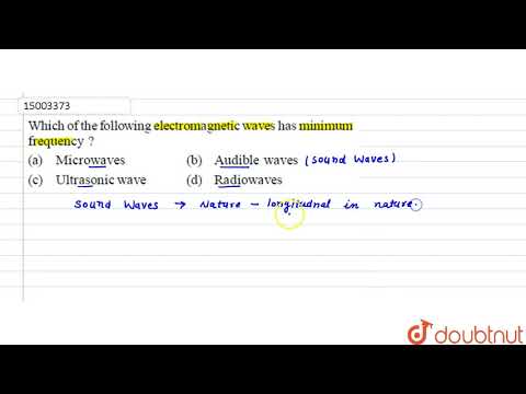 Which among the following electromagnetic wave has the lowest frequency?