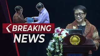 BREAKING NEWS - Menlu Retno Marsudi Serahkan Penghargaan Hassan Wirajuda Pelindungan WNI Award 2023