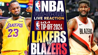 🔴LAKERS vs PORTLAND TRAIL BLAZERS │ LIVE NBA Basketball Game Play-By-Play Reaction \u0026 Scoreboard