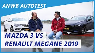 Mazda3 vs Renault Megane 2019 review | ANWB Autotest 🚗🚙