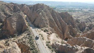 Amazing View of Mountain in Guadix Spain .   4 by 4 in Top of  Mountain .