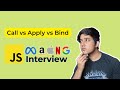 Call, Apply, and Bind in JavaScript (Front-End Interview Question)