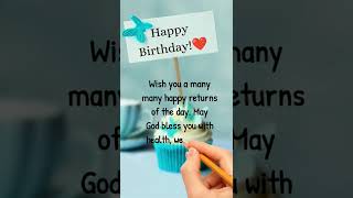 Heart touching birthday wishes message #shorts #happybirthday