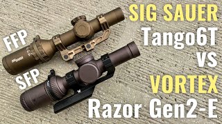 頂尖對決!你也喜歡薄框嗎 VORTEX Razor HD Gen2-E vs SIG SAUER TANGO6T 1-6X24 review[瞄具系列]