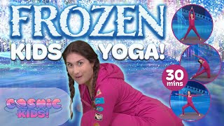 Frozen ❄️ | A Cosmic Kids Yoga Adventure! Frozen Videos for Kids