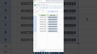 Barcodes in GSheets #tips