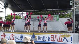 北広島高校チアダンス部①　in北広島ふるさと祭り2017.8.5