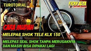 Cara bongkar Shock depan klx tanpa merusak seal