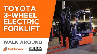 Toyota 3 Wheel Electric Forklift - Walk Around Video || Liftow Ltd.