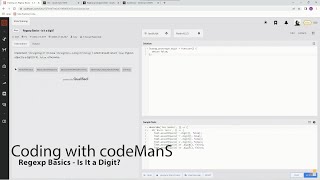 Codewars 8 kyu Regexp Basics - Is It a Digit? JavaScript
