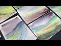 Real Time Flowy Watercolor Landscapes ✶ Talking about Artistic Stamina