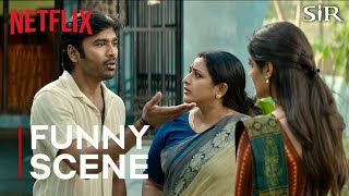 Dhanush & Samyuktha Funny Scene | Sir | Vaathi | Netflix India | Dhanush | Sir Movie Scenes #sir