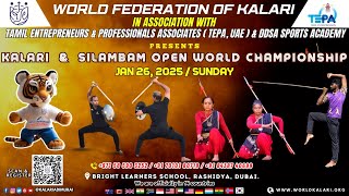 Open Kalari \u0026 Silambam World Championship   2025 -  Prelude meet with Dr  Srividhya Sukumar \u0026 TEPA