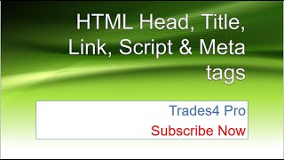 HTML Tutorial: Title, Script, Link & Meta Tags | Web Development Tutorials #4