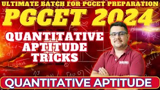 Master PGCET 2024: Top Tips for Quantitative Aptitude | Mayank Sir #pgcet2024