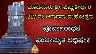 ಪಂಚಾಮೃತ ಅಭಿಷೇಕ | ಪೂರ್ವಾರಾಧನೆ | ಶ್ರೀ ವಿಷ್ಣುತೀರ್ಥರ 217 ನೇ ಆರಾಧನಾ ಮಹೋತ್ಸವ | Panchamruta Abhisheka |