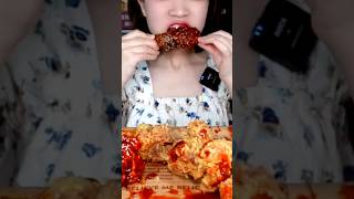 拼炸鸡 春卷包火鸡面 #mukbang #shorts #mukbang #eatigshow