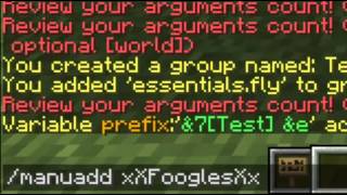 Minecraft Bukkit Tutorial - Essentials Group Manager