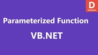 VB.Net Parameterized Function