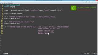 33 Creating MySQL Database through Python