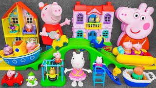 96 Minutes Satisfying with Unboxing Cute Peppa Pig Giant Slide Toys Collection ASMR | Review Toys