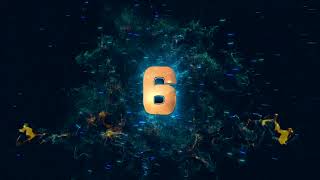 Wave Particles 10 Seconds Countdown - Background 4K