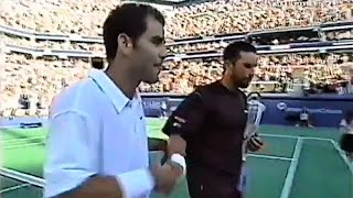 Pete Sampras vs Patrick Rafter 2001 US Open R4 Highlights