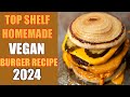 FIRE HOMEMADE VEGAN BEEF BURGER RECIPE | SOY FREE | DAIRY FREE | NON GMO