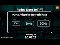 Redmi Note 10T 5G | 90Hz Adaptive Refresh Rate - Fast and Futuristic | 20.07.21