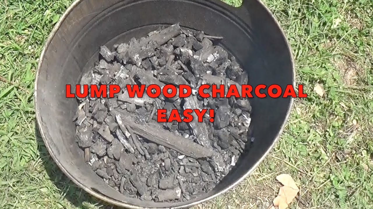 How To Make Lump Wood Charcoal. DIY Easy!! - YouTube