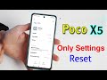 How to Reset Settings in  Poco X5 | Poco X5 5g me Phone Settings Reset Kaise Kare