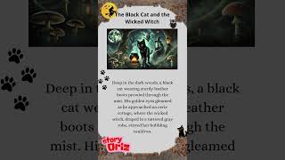 Short story in English: The Black Cat \u0026 the Witch #shorts #shortstory #cat #readaloud #englishstory