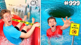 BREAKING 1,000 RULES IN 24 HOURS!! Busting Myths vs Laws, Surviving Pranks & Facing 100 Fears