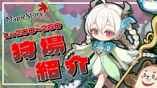 【Maplestory】森の子リン (個人的)Lv200～260 狩場ガイド【メイプルストーリー】