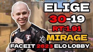 ELIGE (30-19) rt:1.91 +VOICE COMMS l NA FACEIT RANKED 2623 ELO LOBBY (mirage) | #cs2 #pov