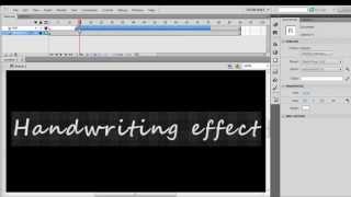 How To Create A Handwriting Effect In Adobe Flash CS5.5
