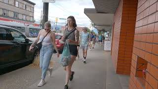 Vancouver Canada's MAIN Street Area - Walking to Tupper Secondary School. Trendy City Life.