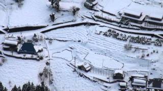 徳島県山間部で大雪