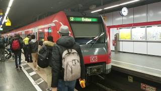 S2 to Erding arrives in Munich Hauptbahnhof