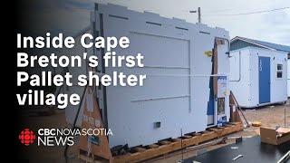 Cape Breton's first Pallet shelter village is almost ready