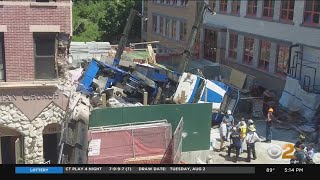 Residents displaced after crane topples over in Brooklyn