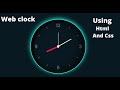 Awesome Javascript Clock | CSS Neumorphism Working Analog Clock UI and UX Design