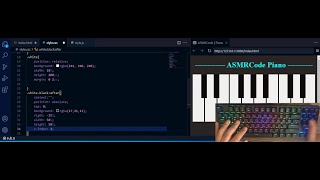 ASMR Programming - Piano App with javascript - No Talking