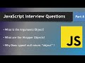 #8 Argument Objects | Wrapper Objects In Javascript | Typeof | Javascript Interview Questions