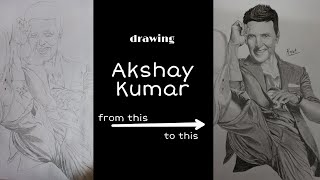 Akshay Kumar stunts || How to draw akshay kumar? || Akshay Kumar's fitness
