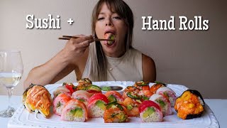 Sushi Rolls + Hand Rolls MUKBANG!