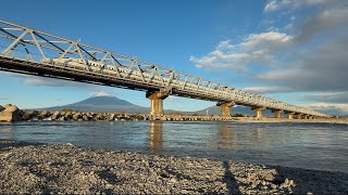 東海道新幹線、富士川を渡るN700S