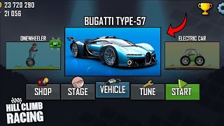 Hill Climb Racing - New BUGATTI Type-57😍😍😍 (Gameplay)