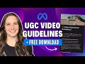 Do's And Don'ts ─  UGC Video Guidelines For Meta Ads (+ FREE Download)