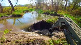 Using an Excavator to remove Large Beaver Dams